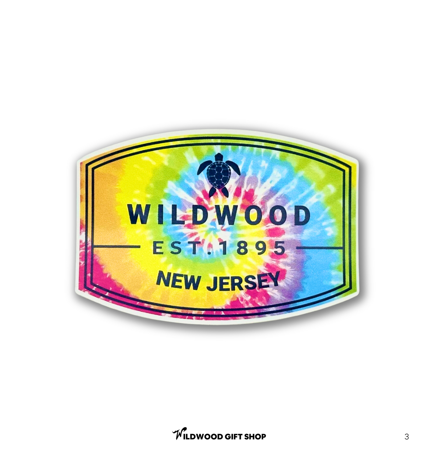 Tie Dye Wildwood Stickers