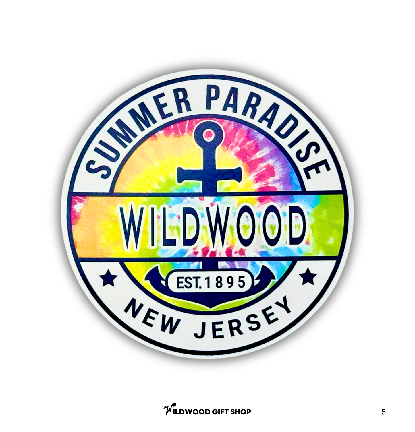 Tie Dye Wildwood Stickers