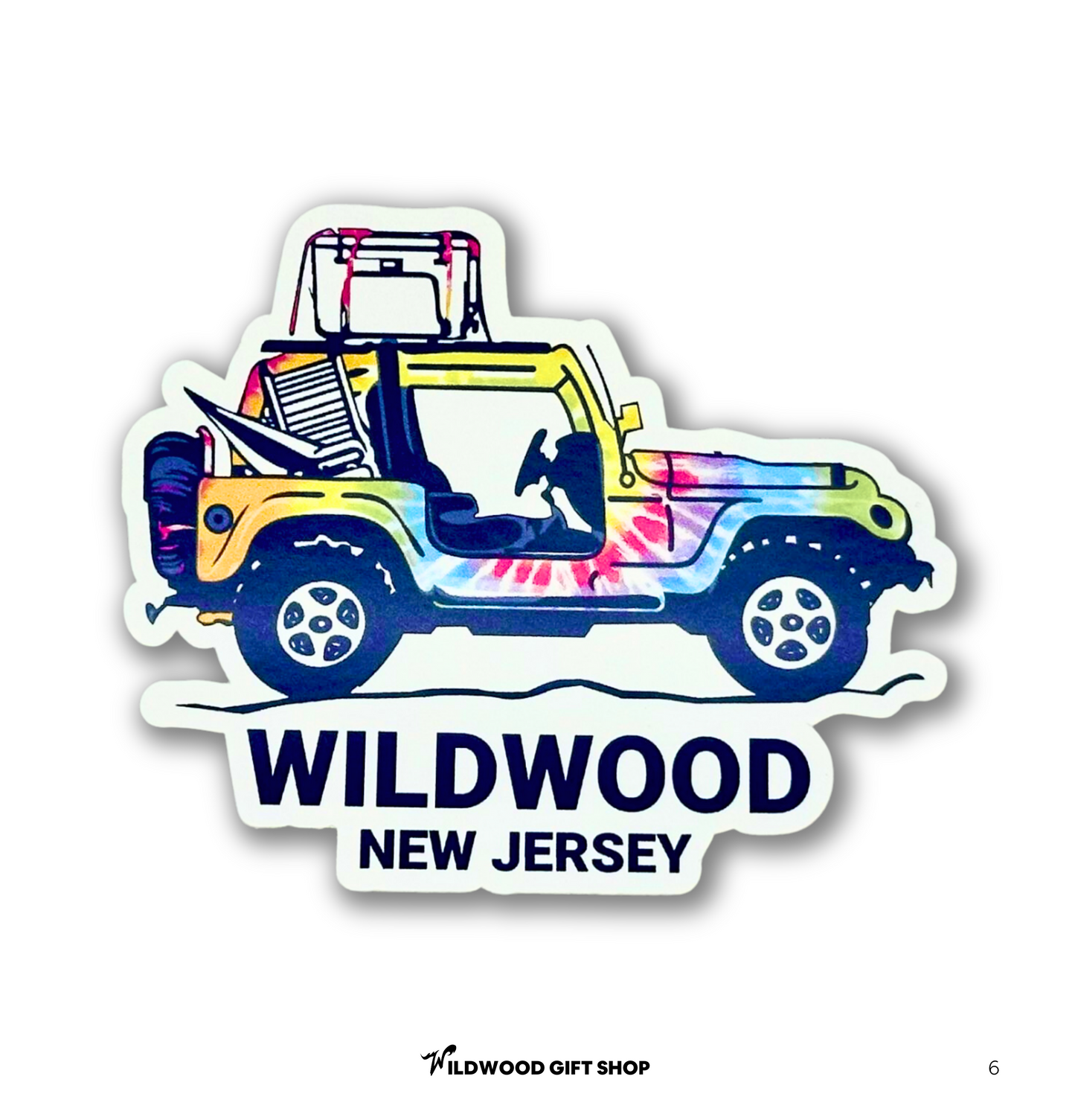 Tie Dye Wildwood Stickers