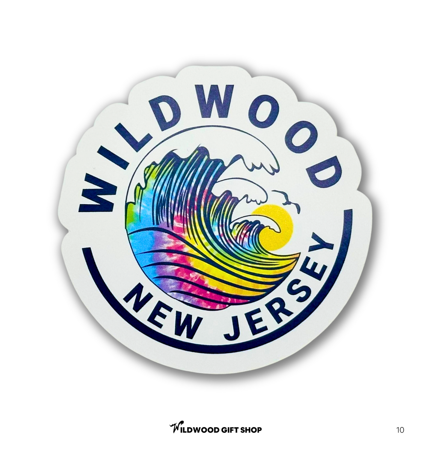 Tie Dye Wildwood Stickers
