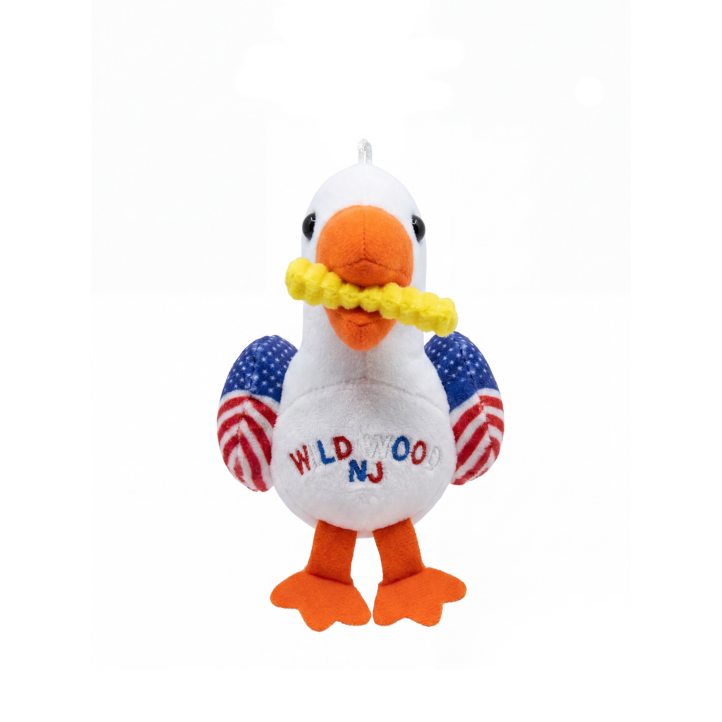 Patriotic Seagull Keychain