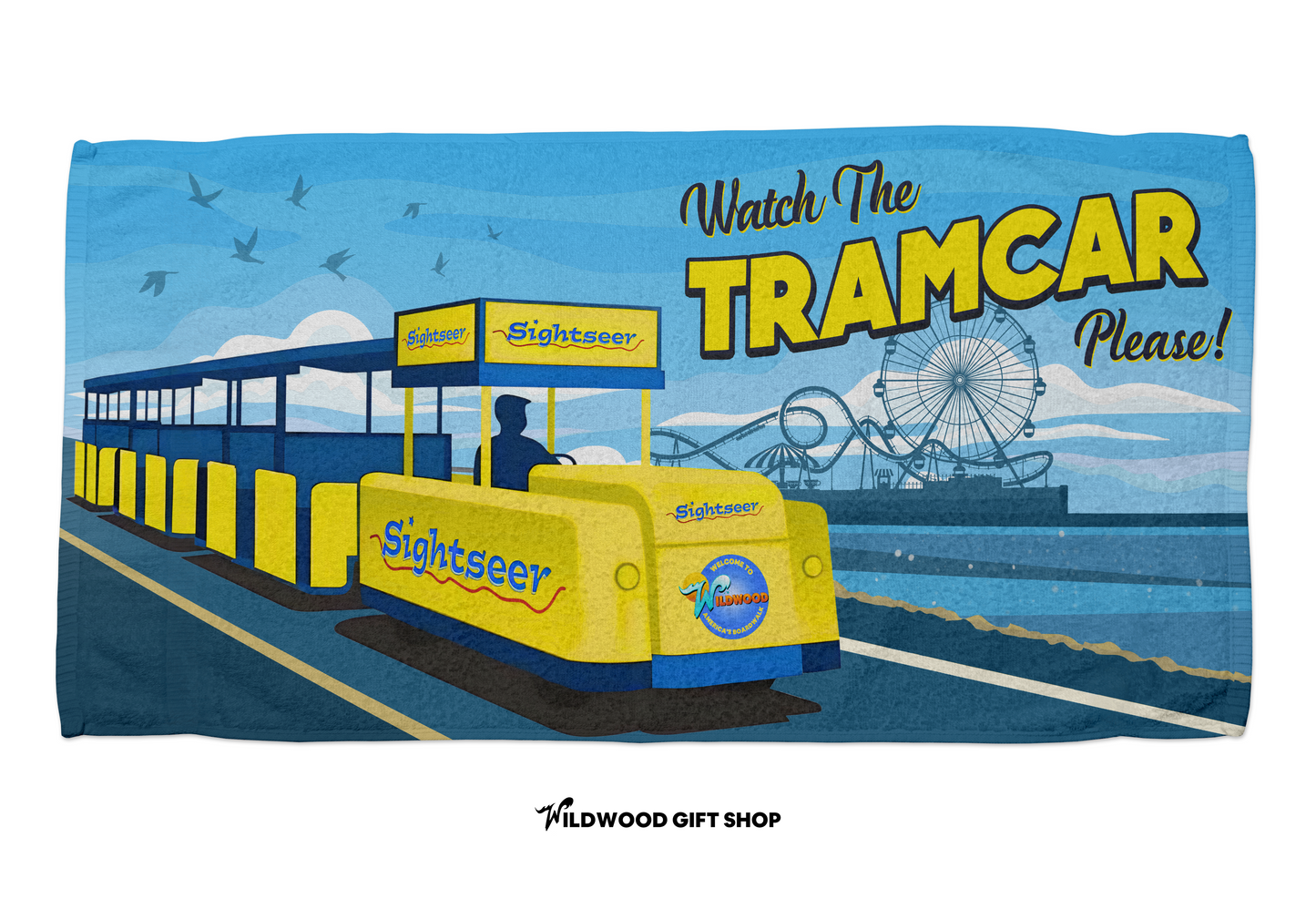 Tramcar Scenic Towel