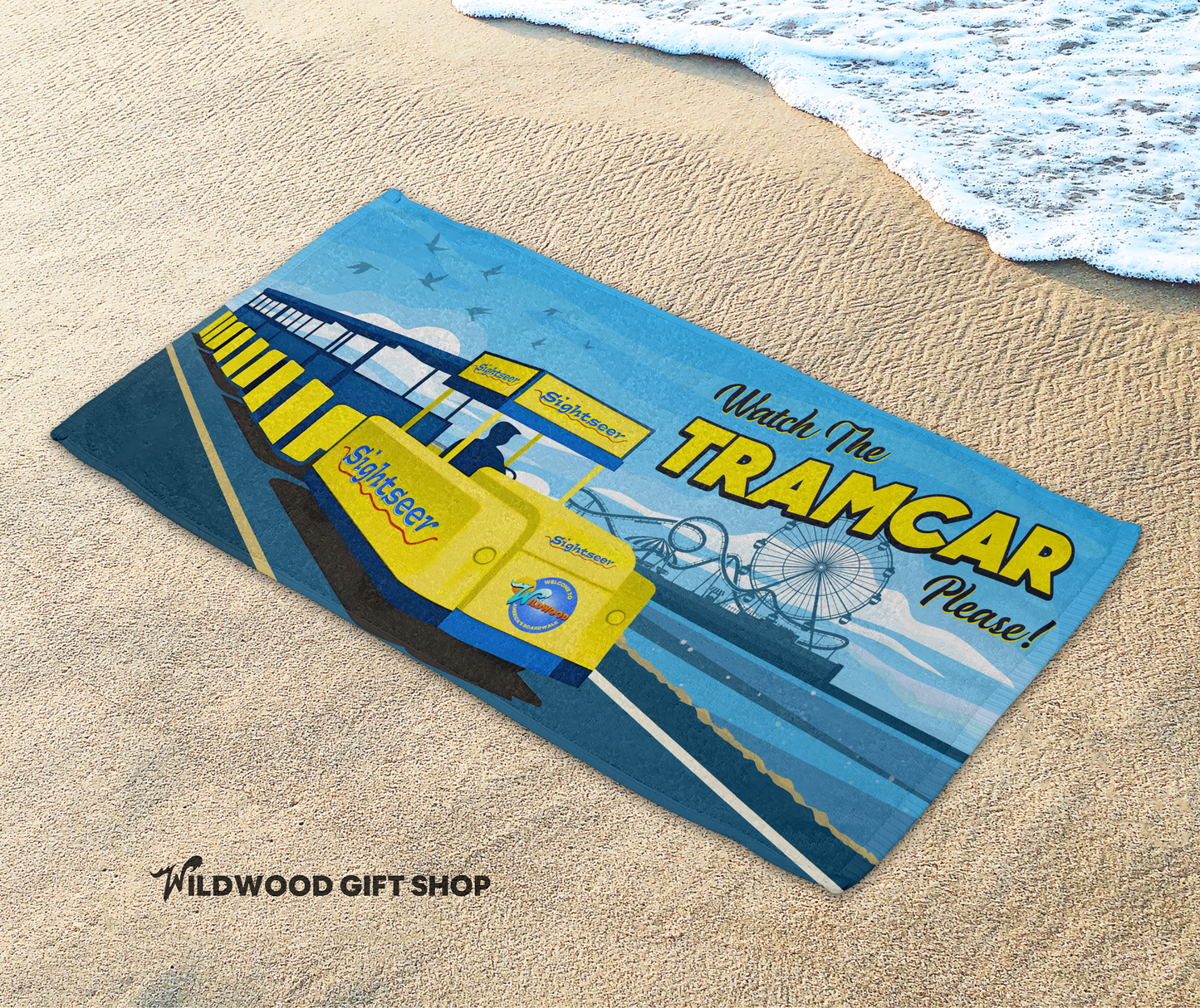 Tramcar Scenic Towel