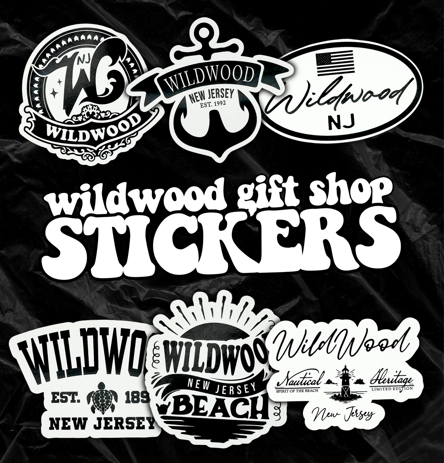 Black And White Stickers