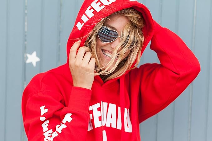 Red lifeguard sweatshirt online