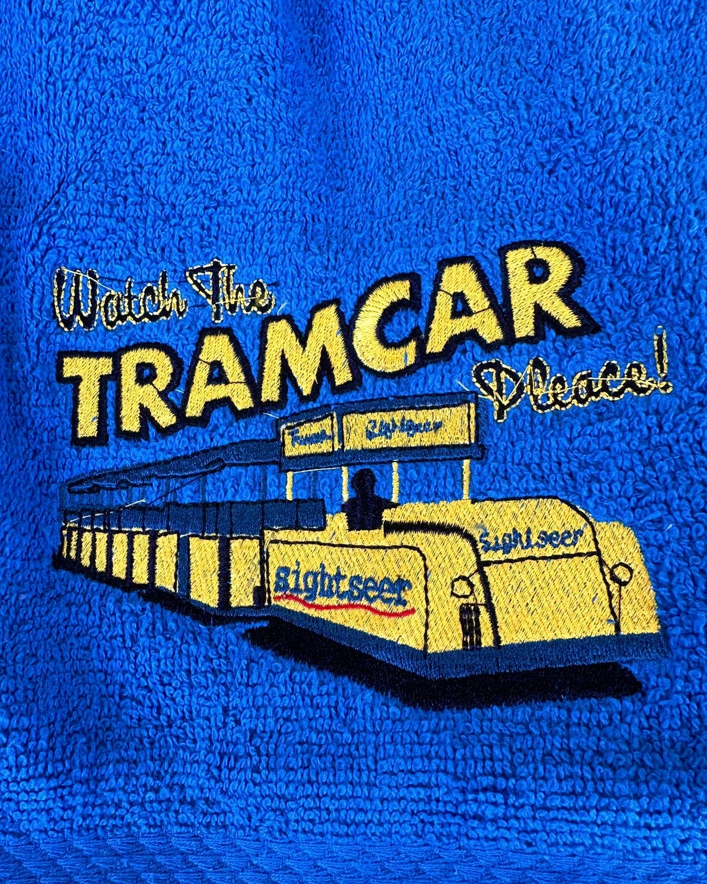 Embroidery Tramcar towel (34x64)