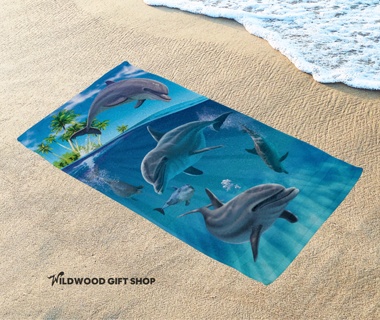 Dolphins Beach Towel (30x60)