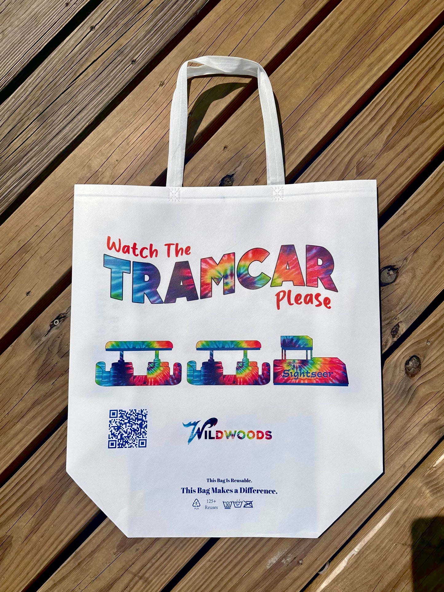 Tramcar Tie-Dye Reusable Bag