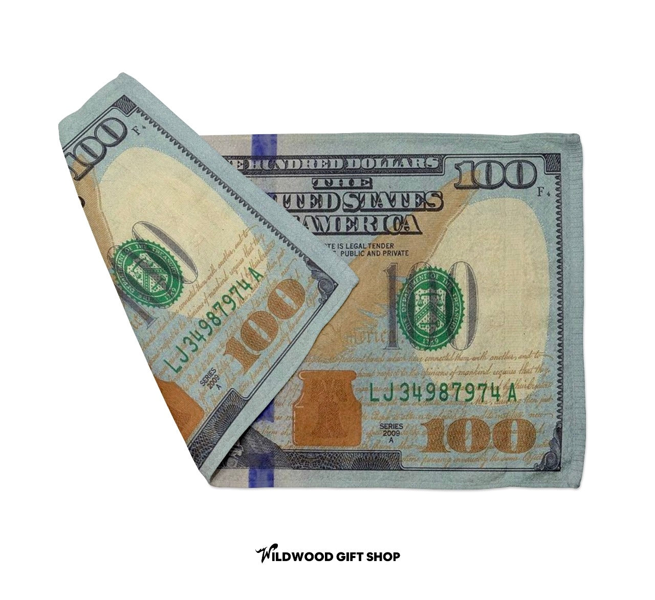 $100 Bill Towel (30"x60") - Wildwood Gift Shop