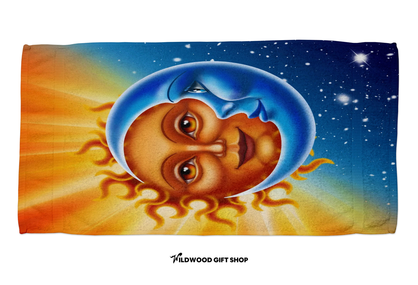 Sun and moon Beach Towel (30x60) - Wildwood Gift Shop