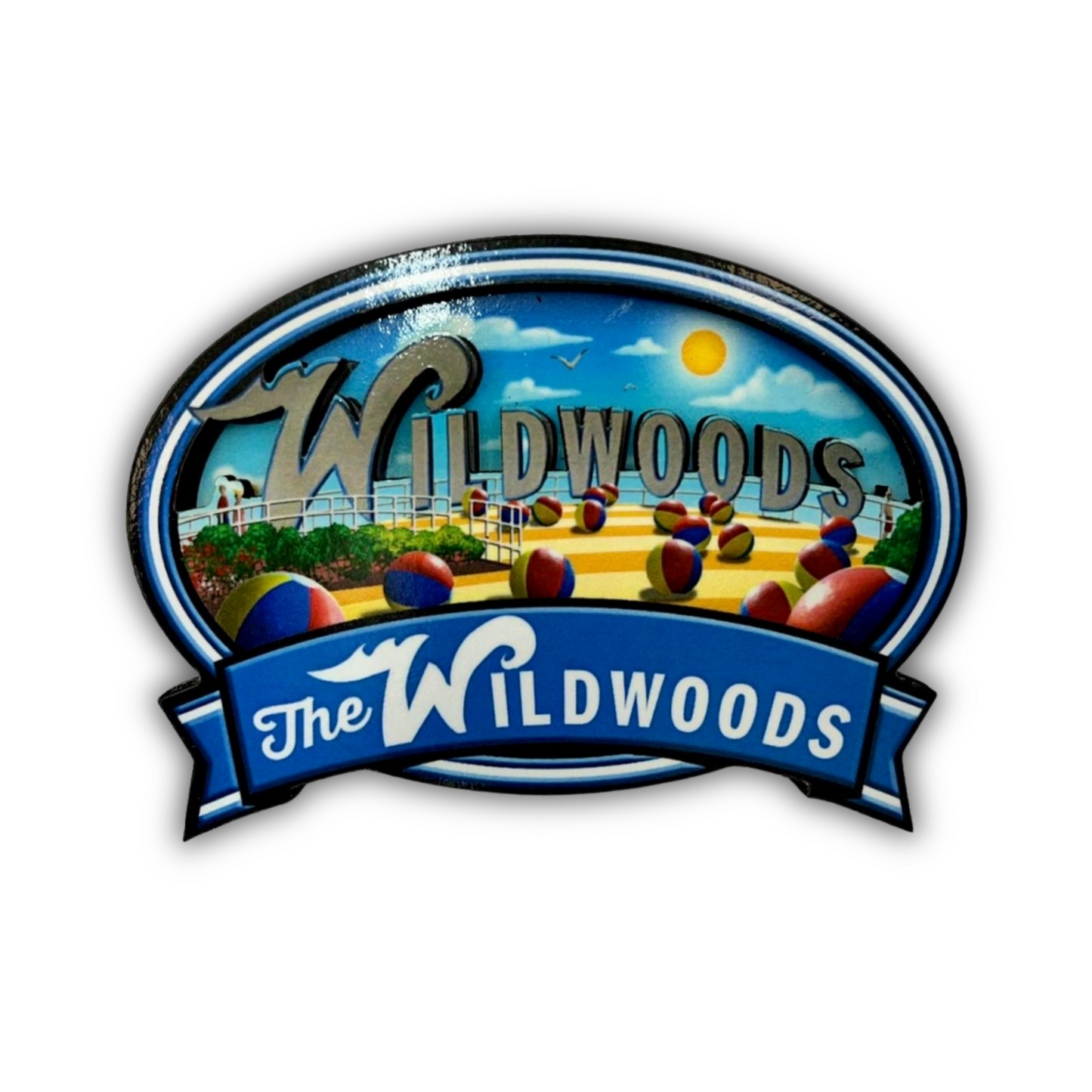 Wooden Wildwood Sign magnet