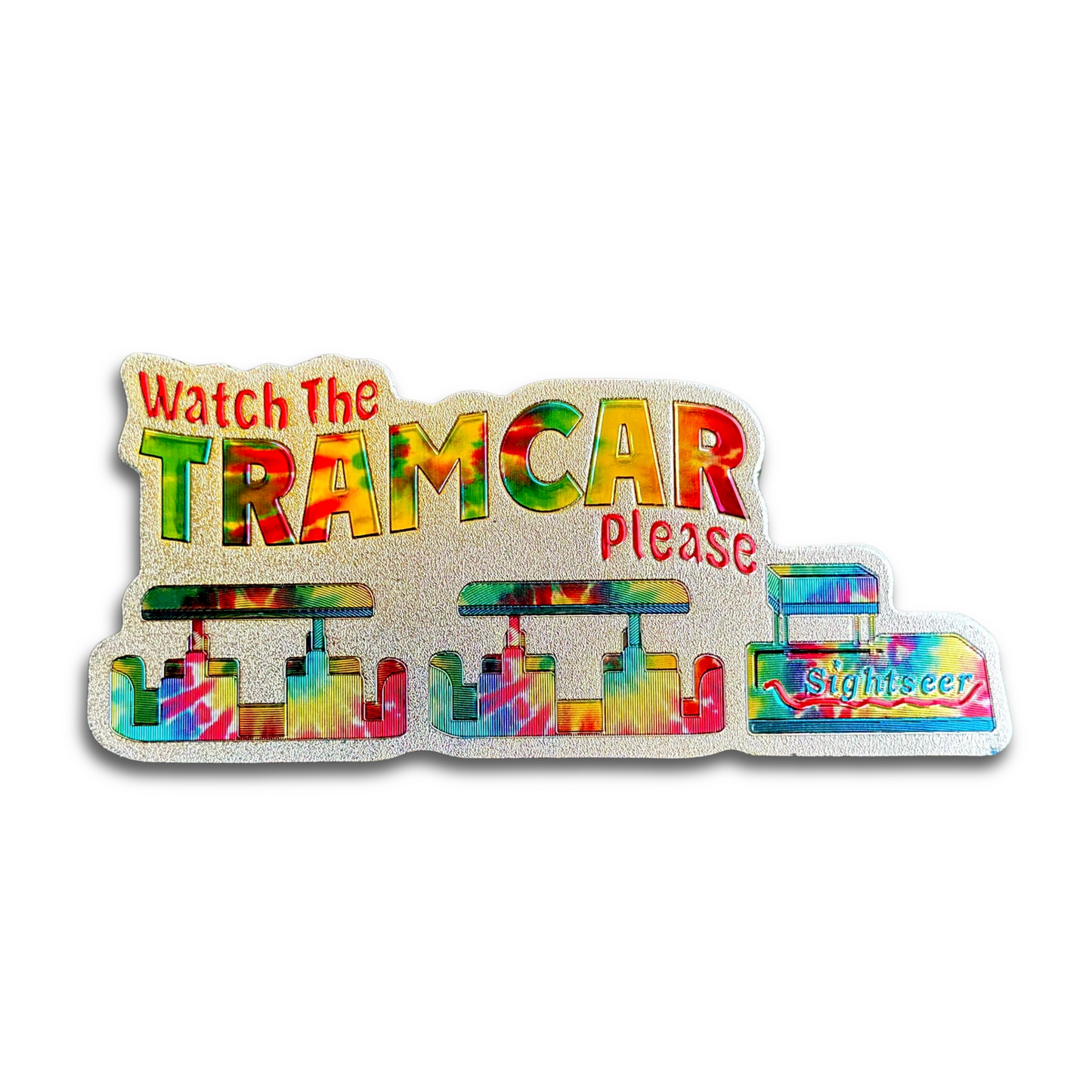 Tramcar Tie-Dye magnet