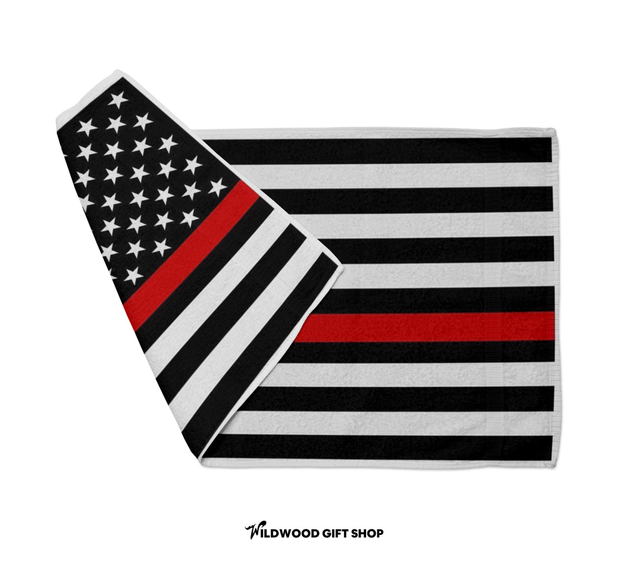 USA Flag - Fallen Firefighter Beach Towel (30"x60")