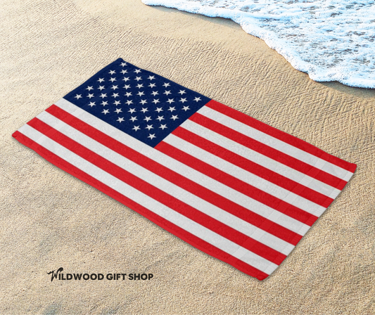 XL American Flag Towel (58"x68")