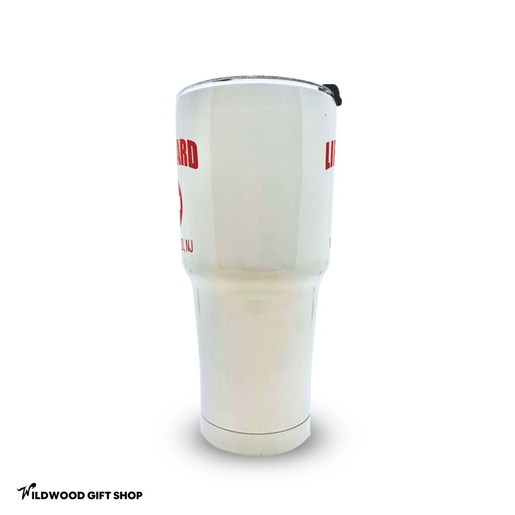 White Lifeguard Tumbler - Wildwood Gift Shop