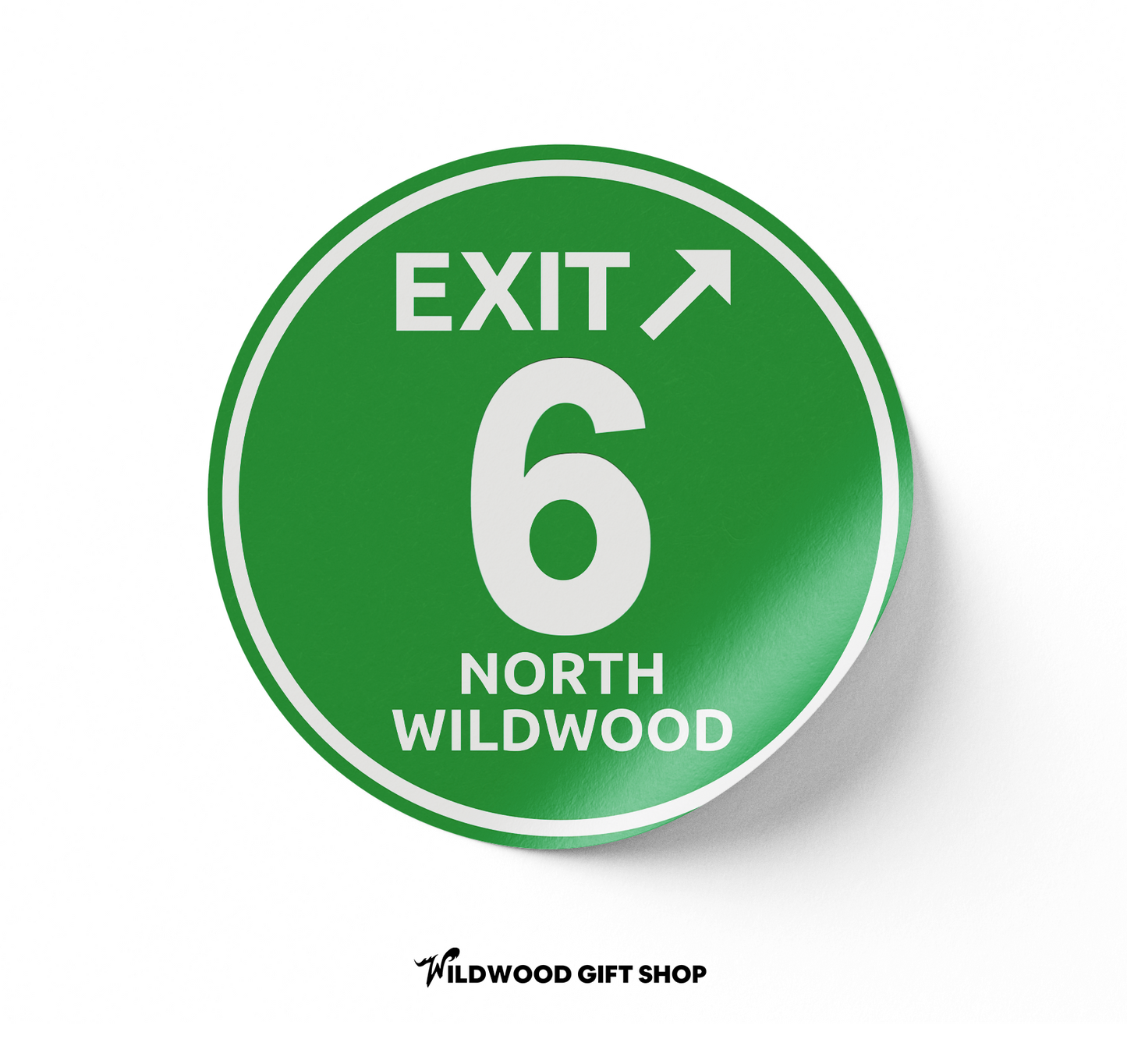 Exit 6 Sticker