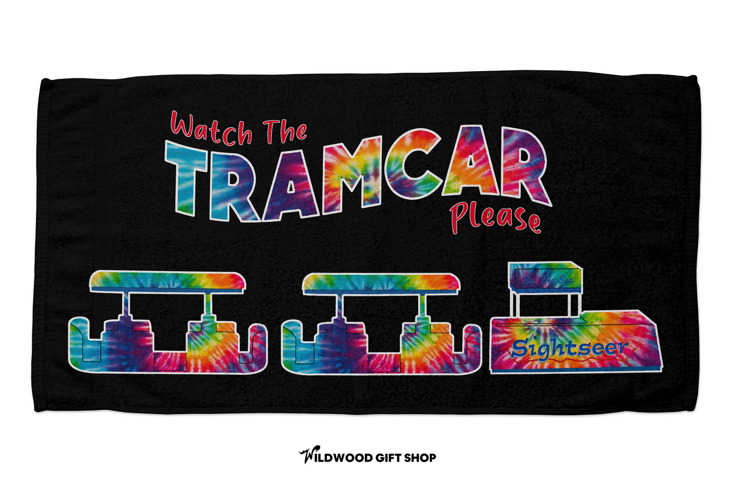 Tramcar Tie-Dye Towel