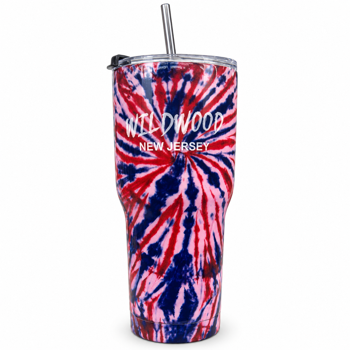 Red & Navy Spiral Tumbler
