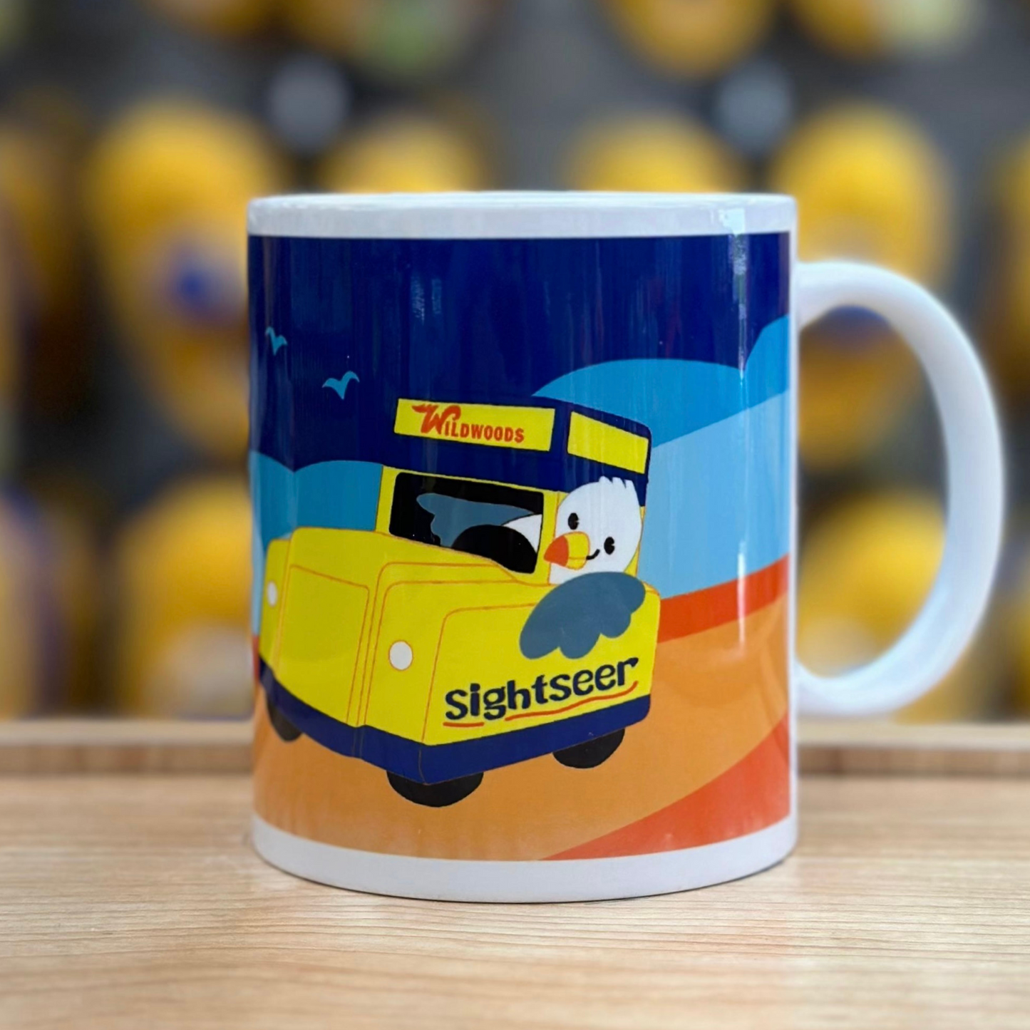 Tramcar & Seagull Mug