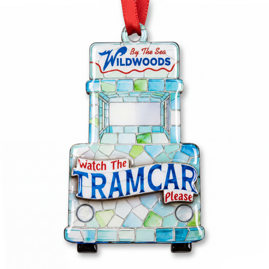 SeaGlass Tramcar Ornament