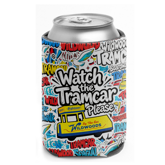 Tramcar Doodle Koozie
