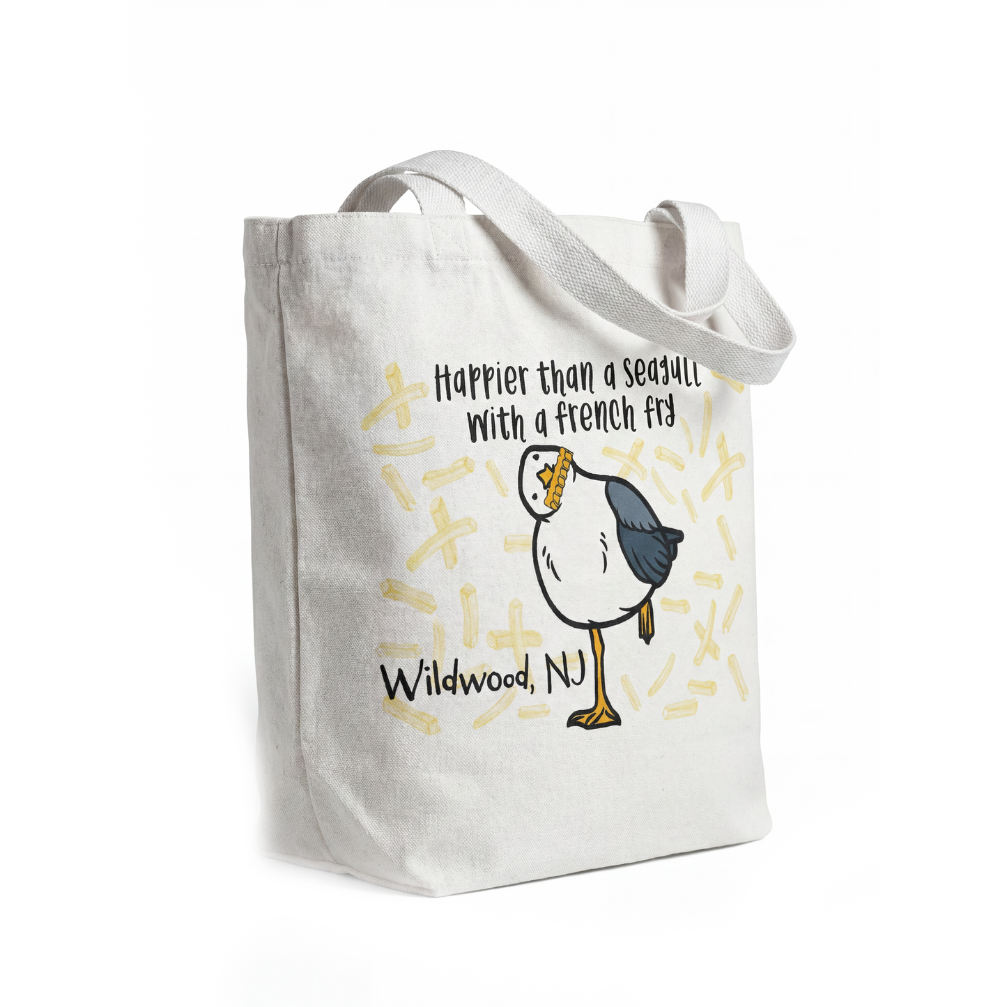 Seagull with Fries Tote Bag