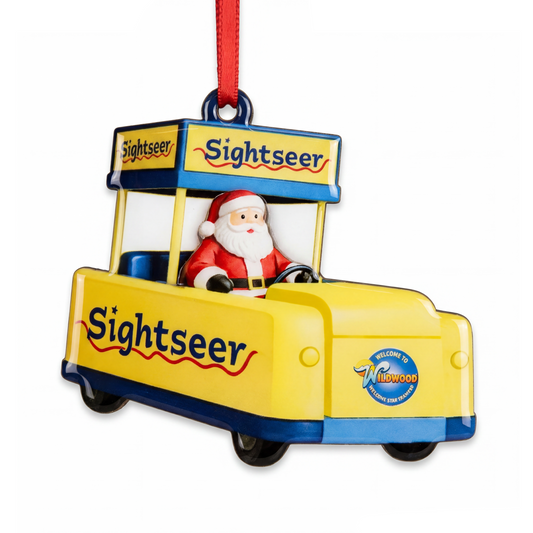 Santa Rider Tramcar Ornament
