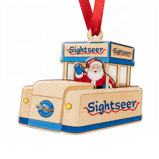 Santa Wave Tramcar Ornament