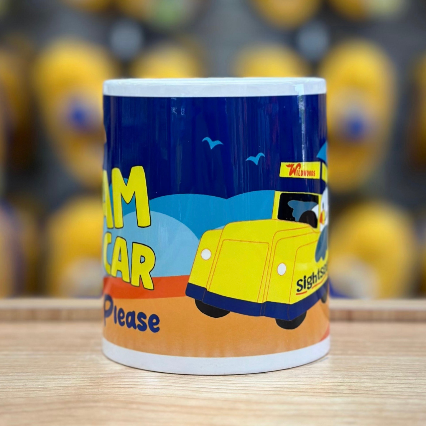 Tramcar & Seagull Mug