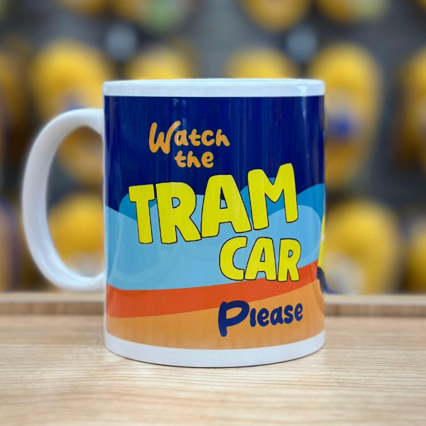 Tramcar & Seagull Mug