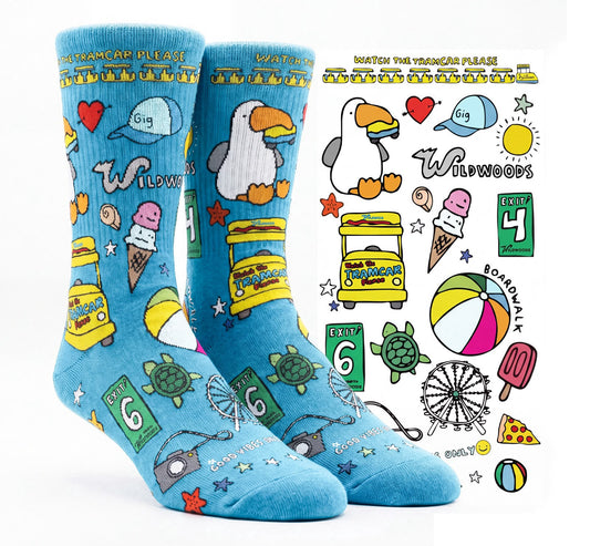 Wildwood Collage Socks