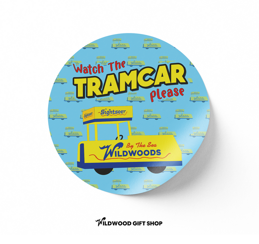 Watch the Tramcar Sticker