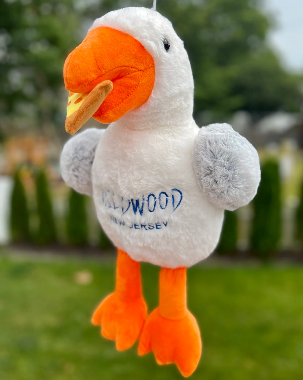 Large Seagull with Pizza – Wildwood Gift Shop