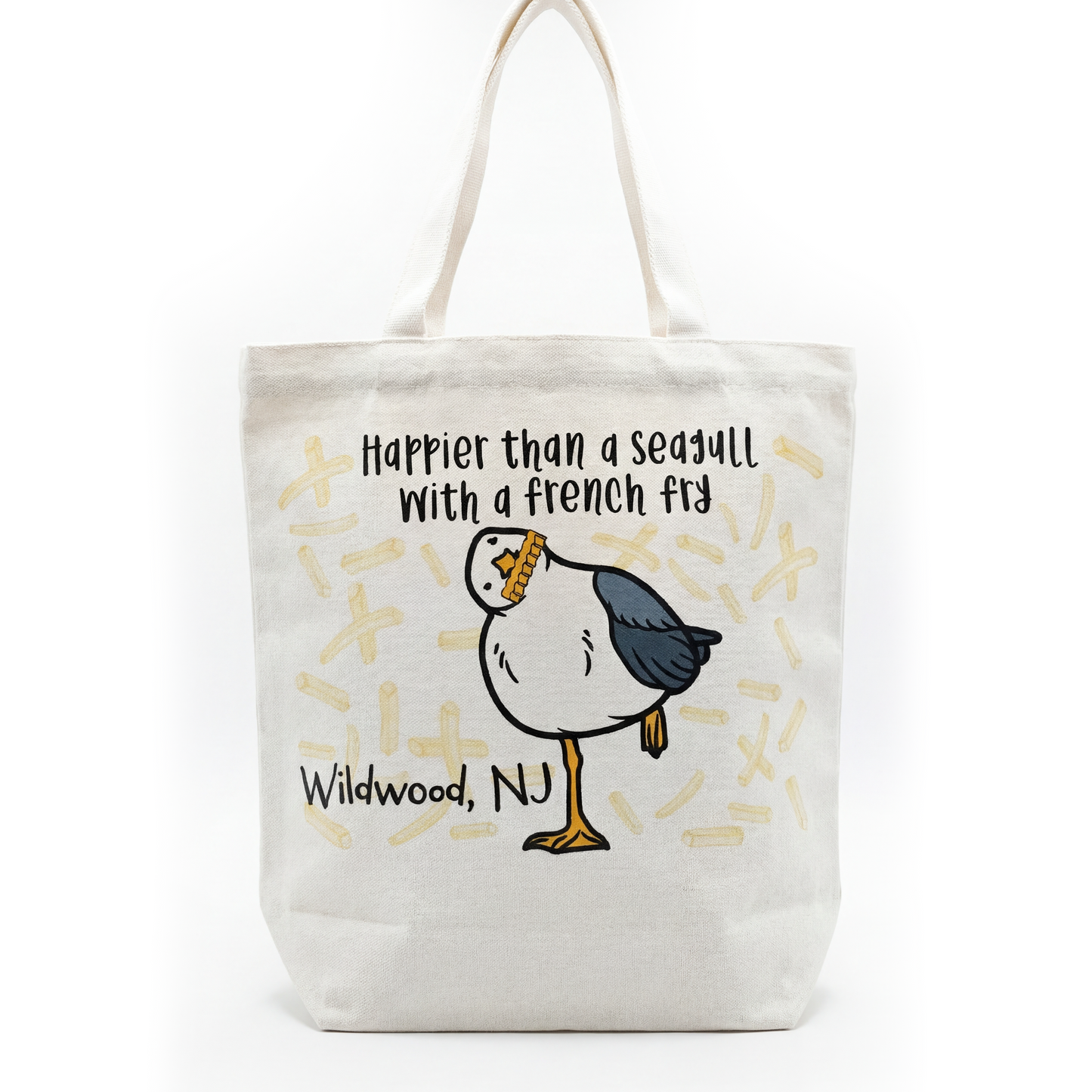 Seagull with Fries Tote Bag