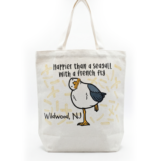 Seagull with Fries Tote Bag